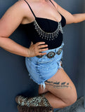Midnight Rodeo Fringe Bodysuit